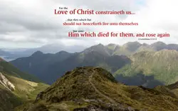 2. Corinthians 5:14, 15 - Bible Desktop Background