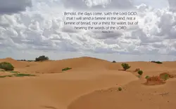 Amos 8:11 - Bible Desktop Background