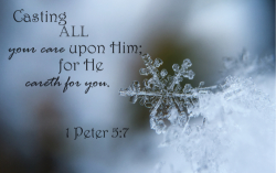 1. Peter 5:7 - Bible Desktop Background